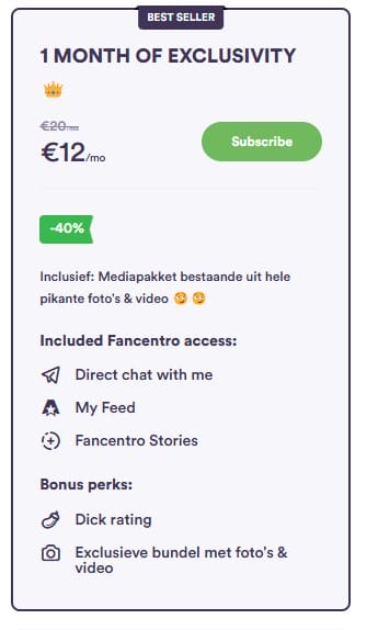 maandaanbieding subscribe van veer