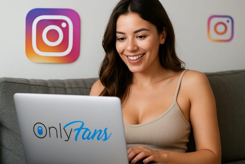 Onlyfans model op Social Media